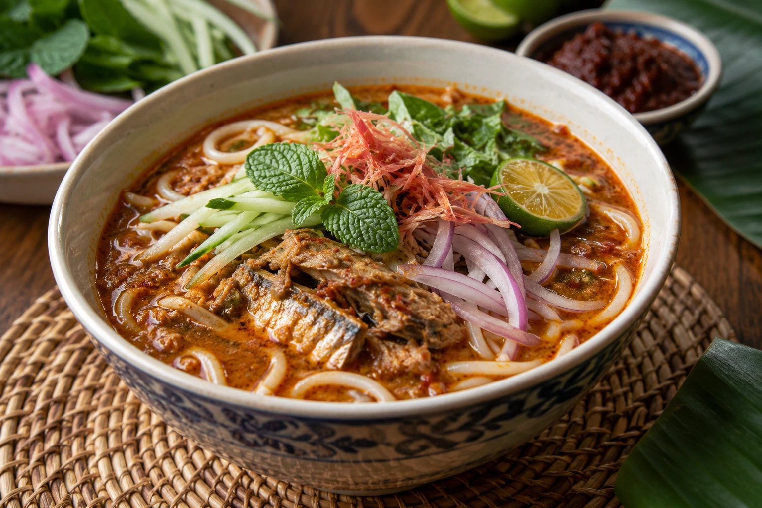 Mỳ Asam Laksa - Món ăn nổi tiếng của Malaysia