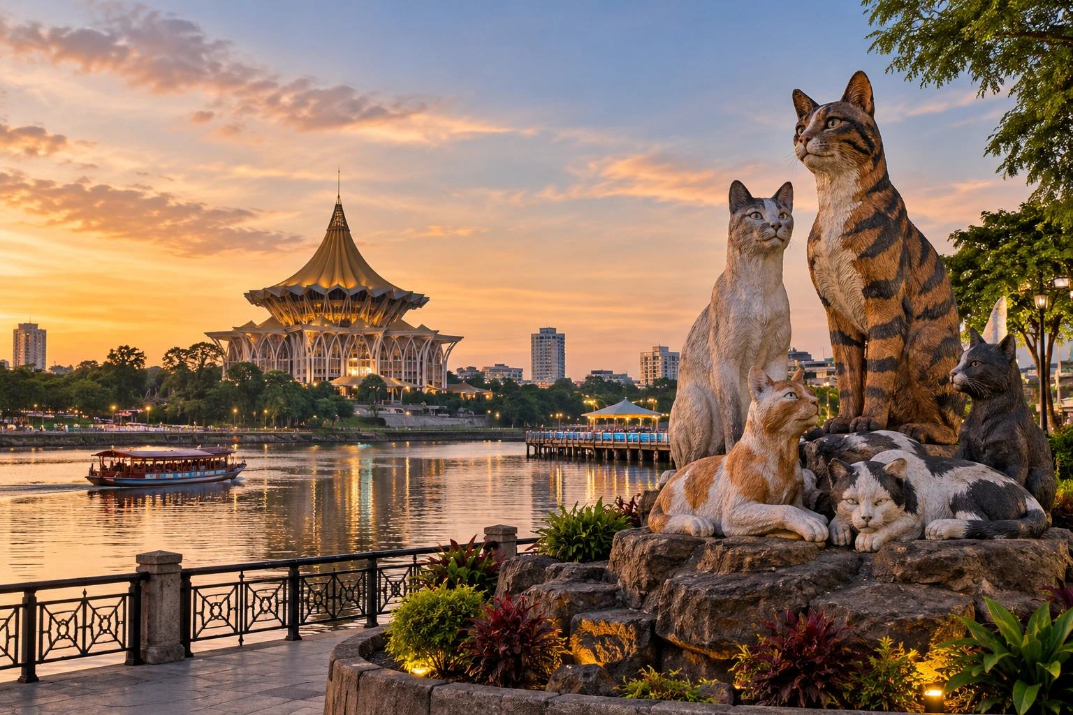 Khám phá thành phố "Mèo" độc đáo ở Malaysia