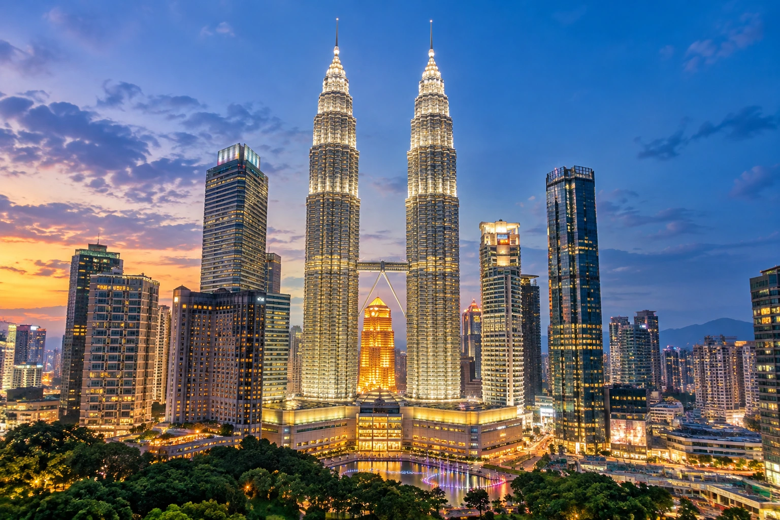 Tháp đôi Petronas - Biểu tượng của Malaysia