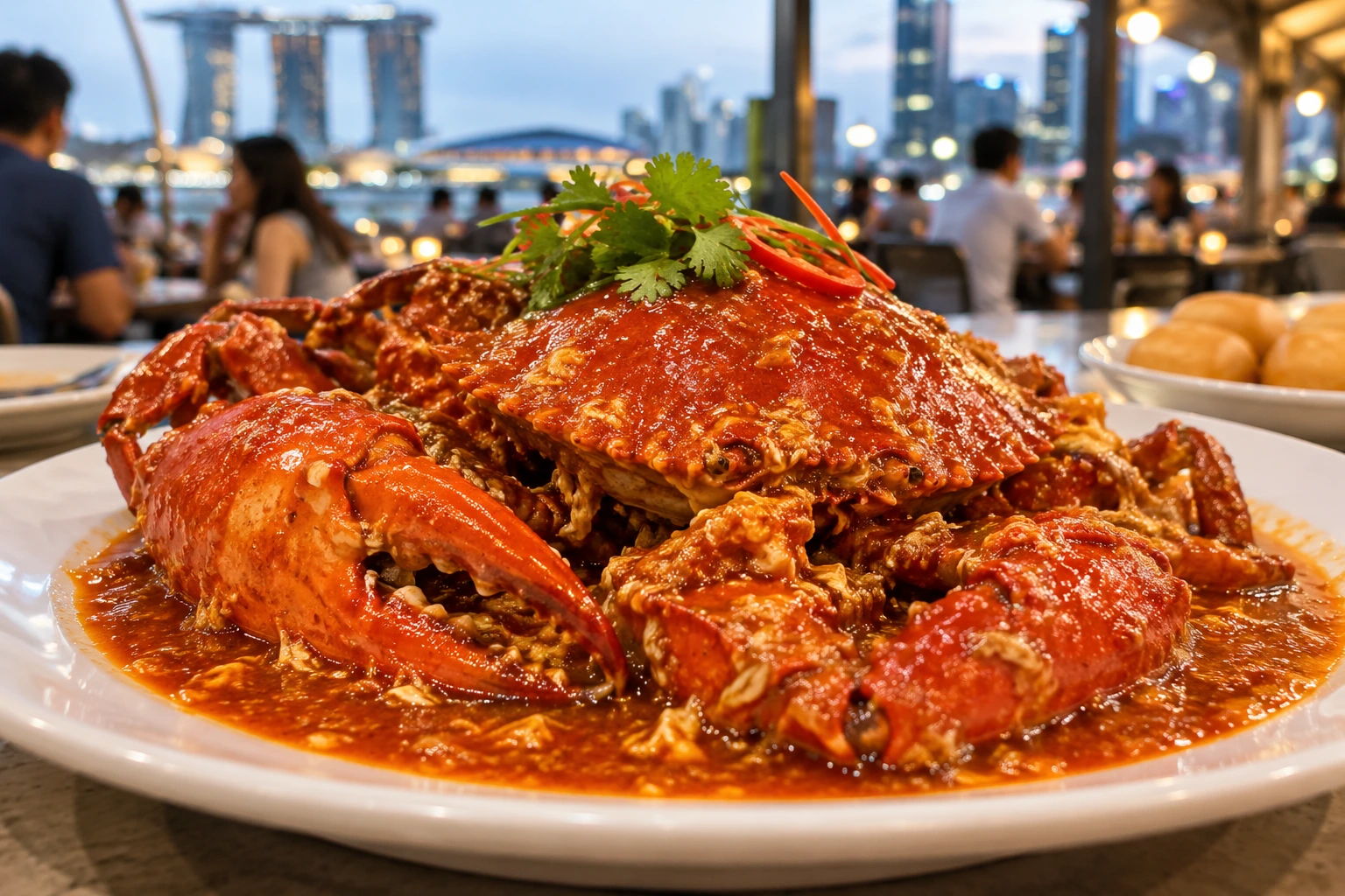 Cua sốt cay Chili crab - món đặc sản nổi tiếng của Singapore