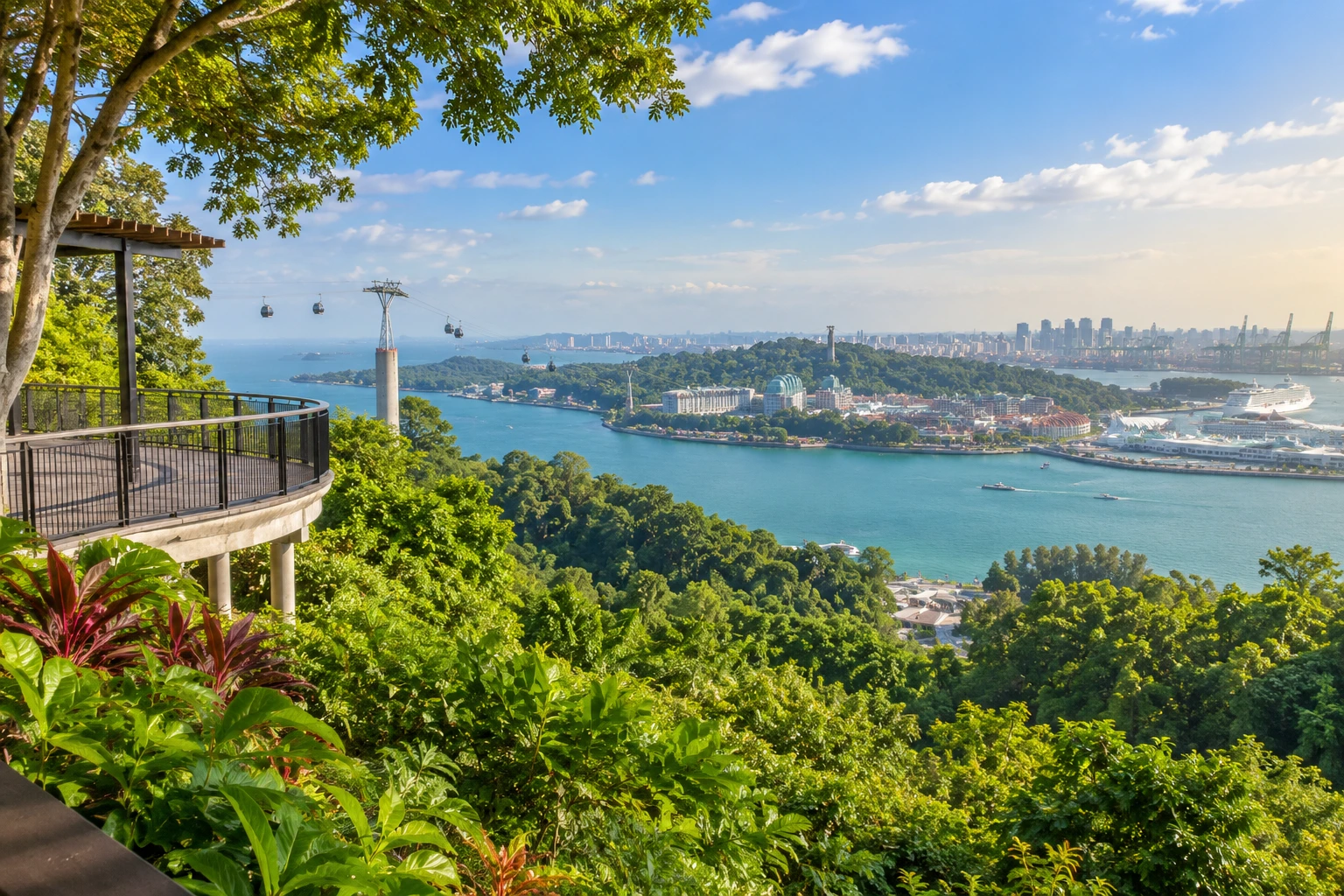 Đỉnh núi Faber Moutain - điểm đến thú vị khi du lịch Singapore (Ảnh Sưu tầm)