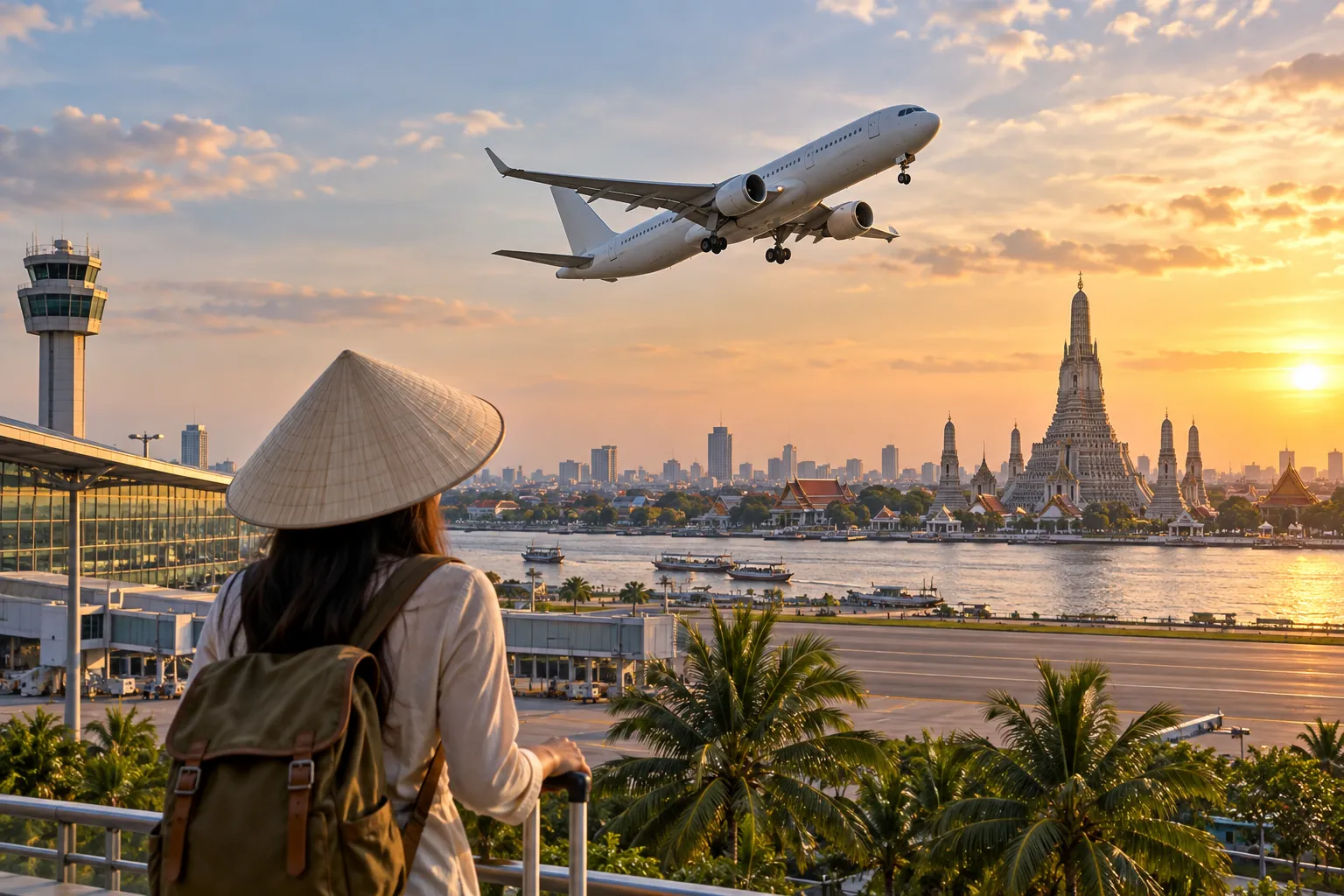Các hãng hàng không khai thác vé máy bay đi Thái Lan từ Việt Nam