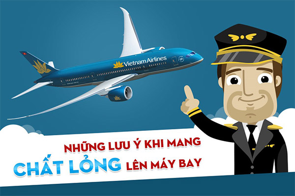 Quy định mới khi mang chất lỏng lên máy bay
