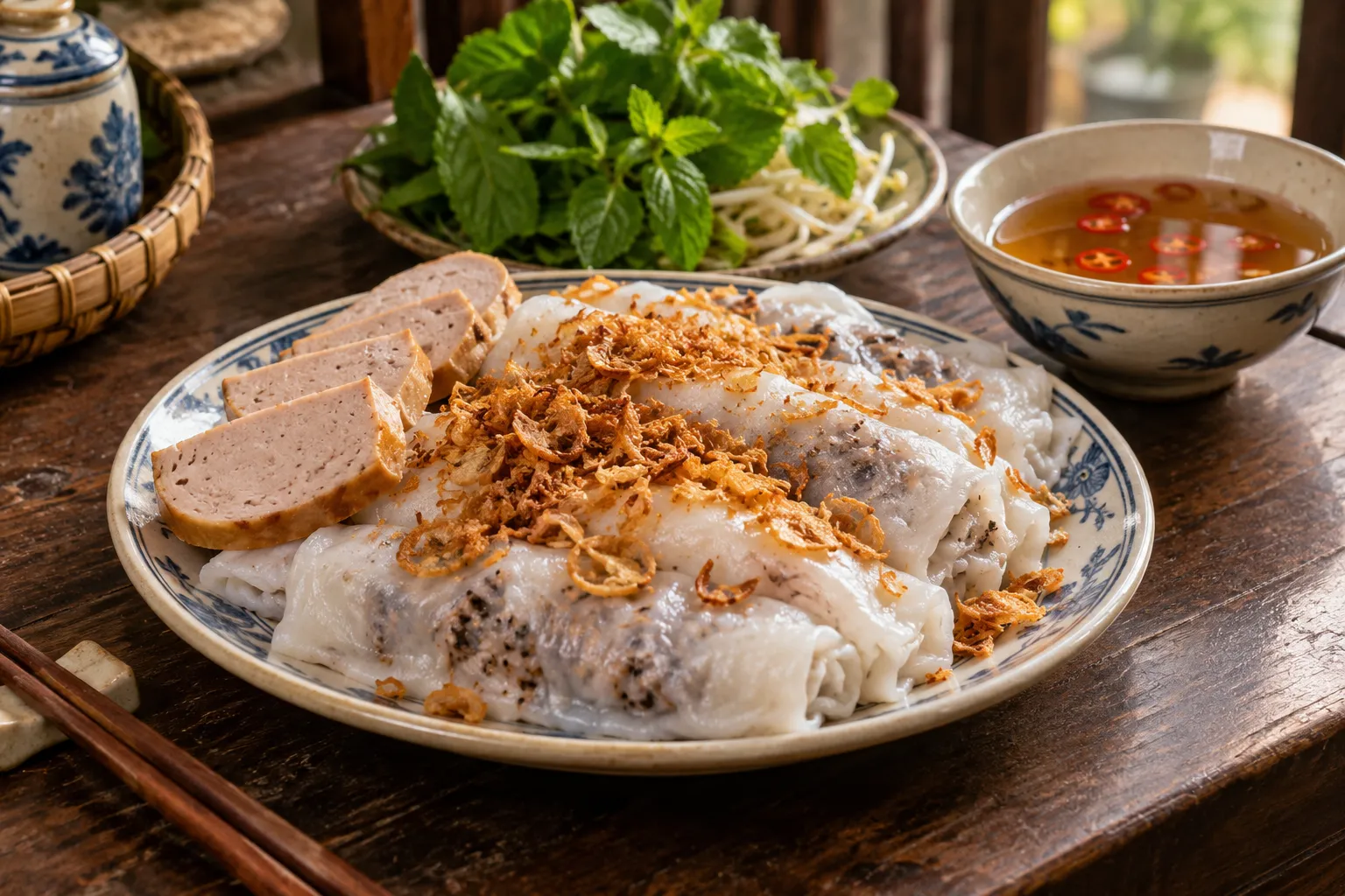 Bánh cuốn Thanh Trì hấp dẫn