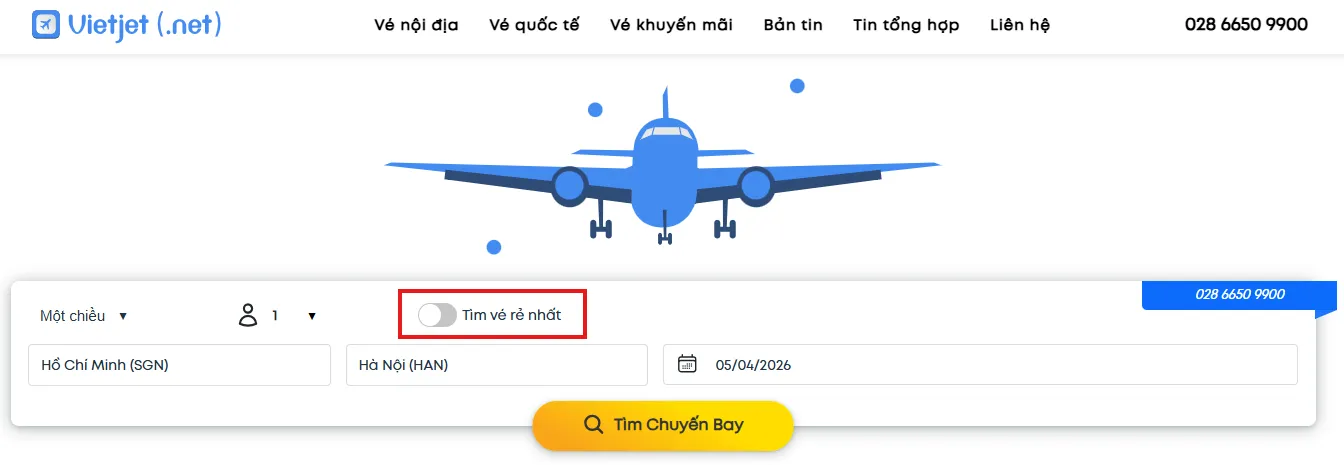 Cách săn vé máy bay 0 đồng Vietjet Air