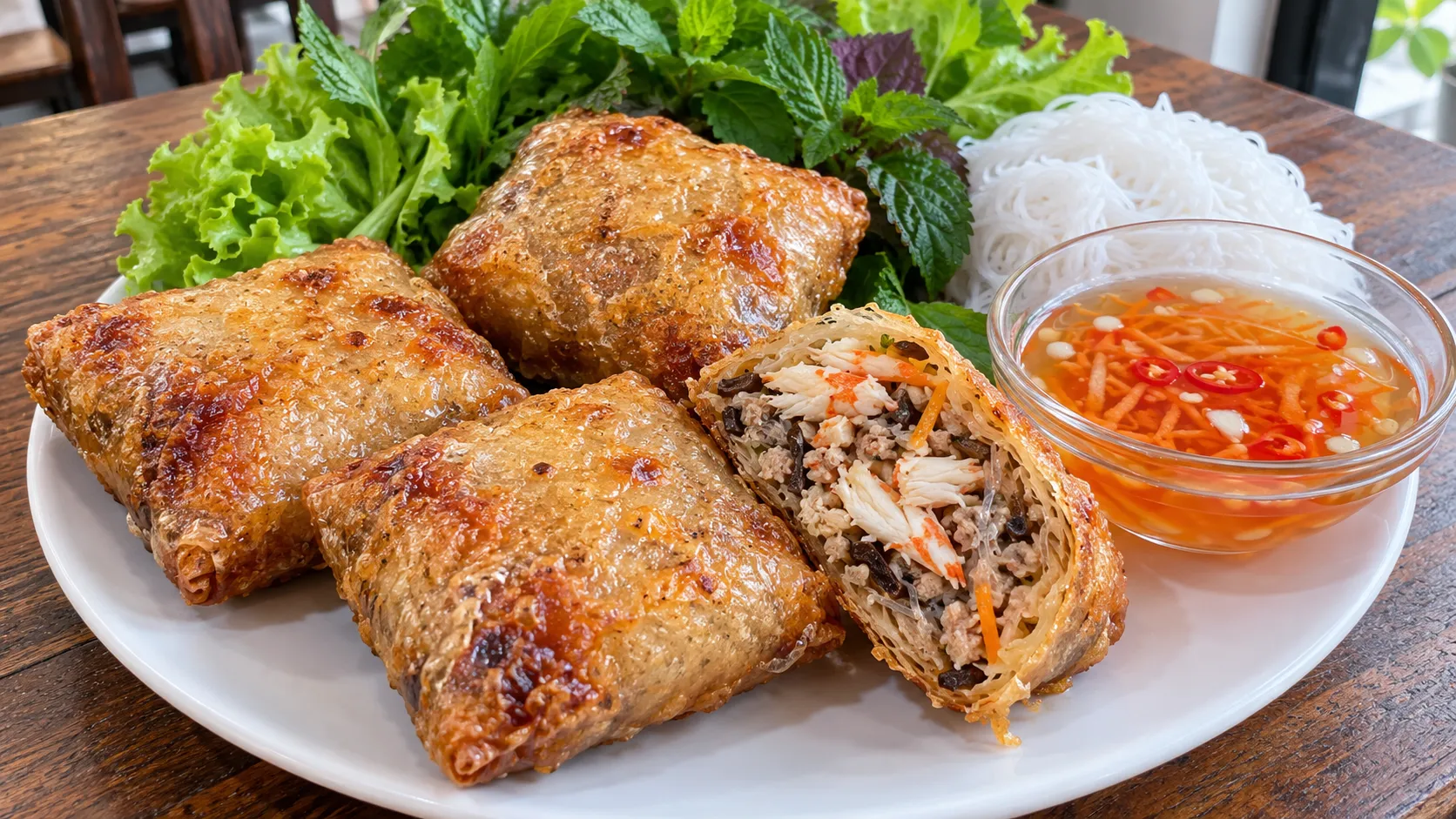 Nem cua bể có hương vị rất hấp dẫn