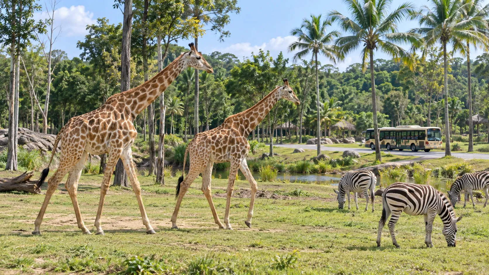 Vinpearl Safari Phú Quốc - Vườn thú bán hoang dã đầu tiên tại Việt Nam