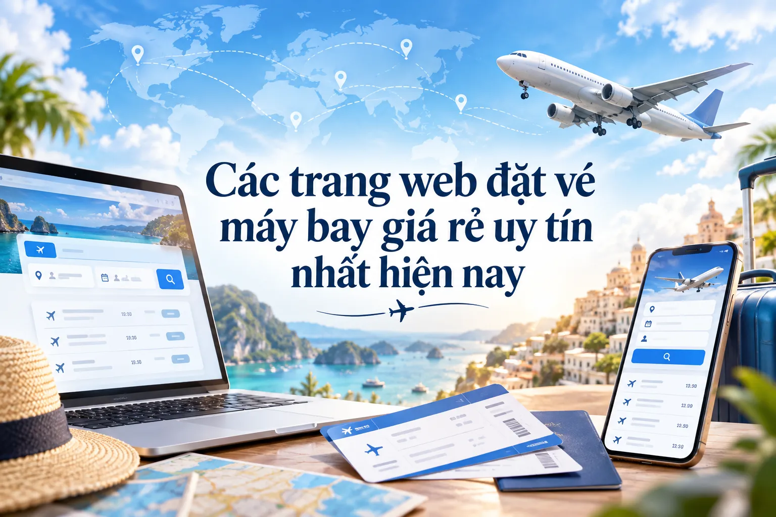 Các trang web đặt vé máy bay giá rẻ uy tín nhất hiện nay