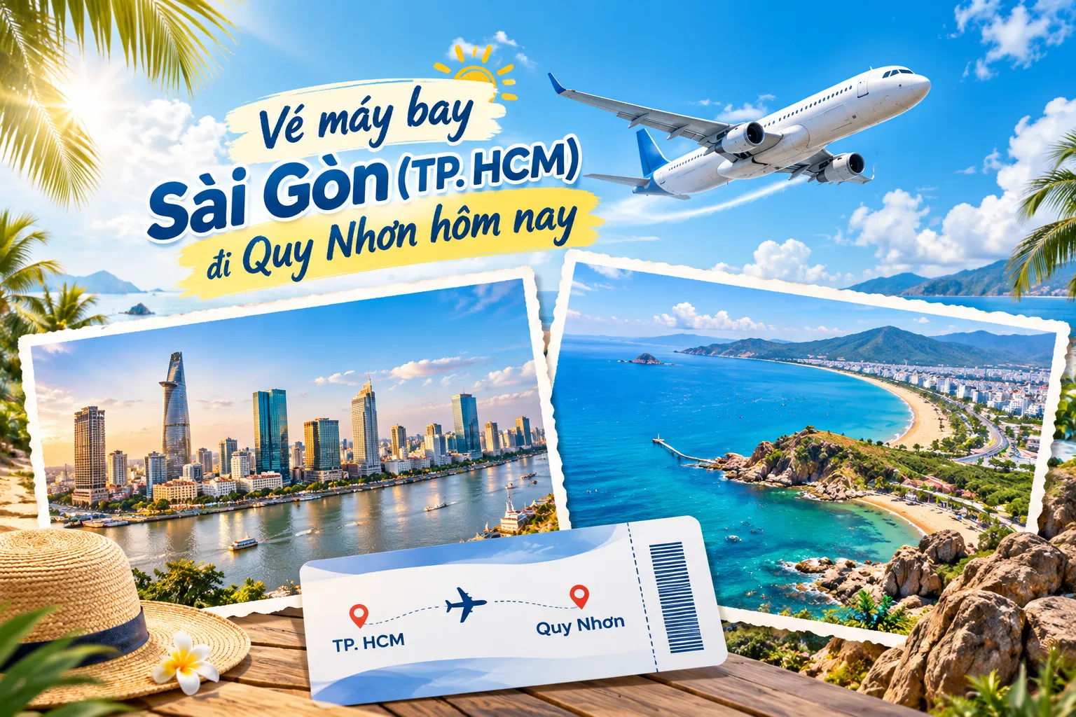 Vé máy bay Sài Gòn (TP. HCM) đi Quy Nhơn hôm nay