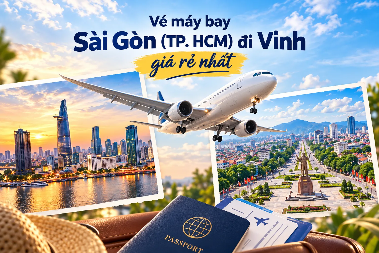 Vé máy bay Sài Gòn (TP. HCM) đi Vinh giá rẻ nhất