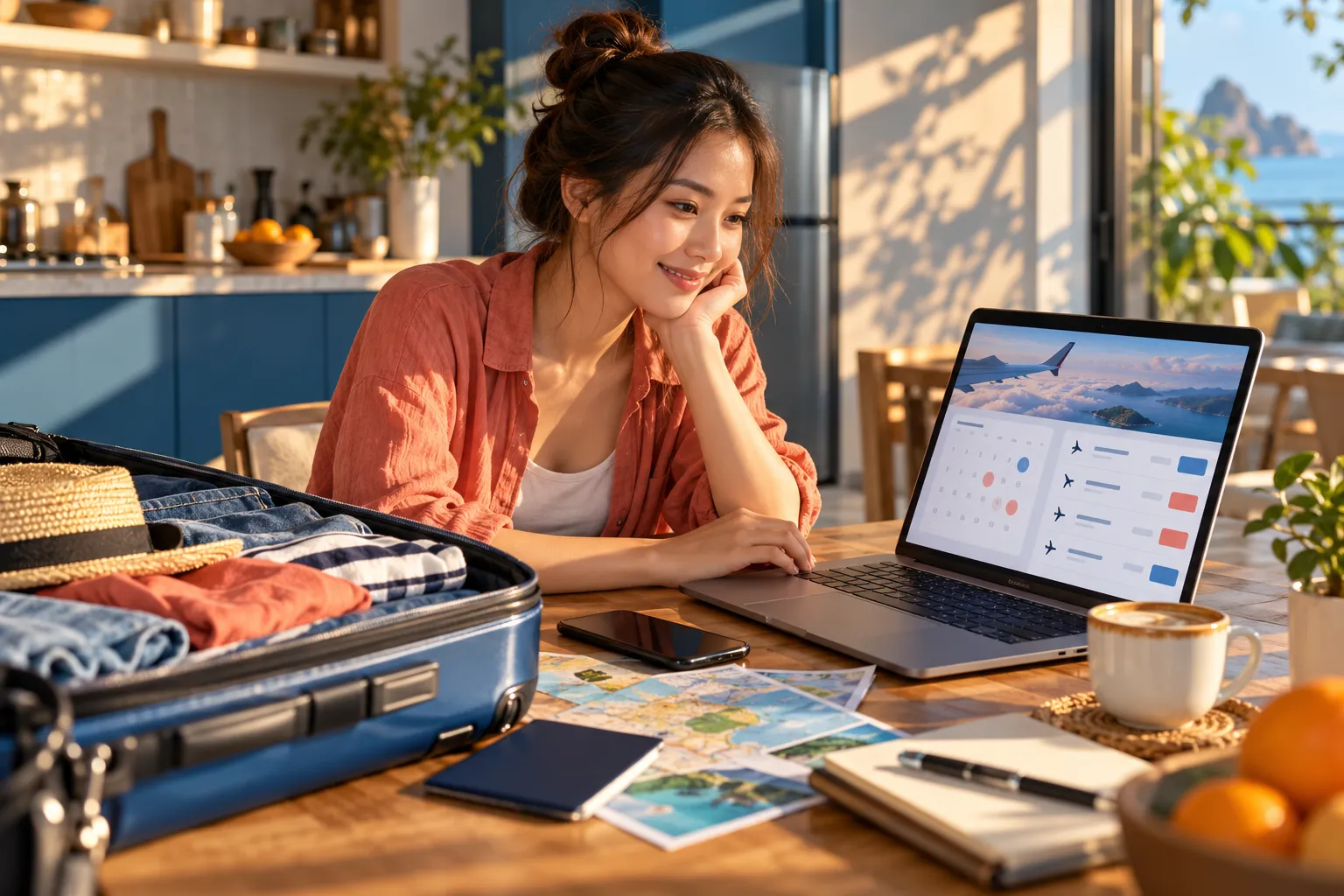 Săn vé máy bay giá rẻ tại nhà bằng laptop
