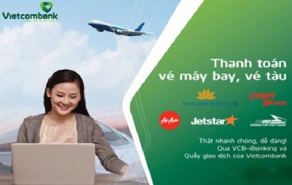 Thanh toán vé máy bay Vietjet (.net) qua Vietcombank