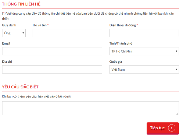 website Vietjet (.net)