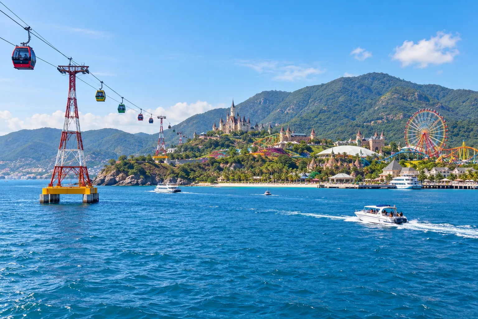 Du lịch biển Nha Trang tháng 6: Toàn cảnh vịnh biển