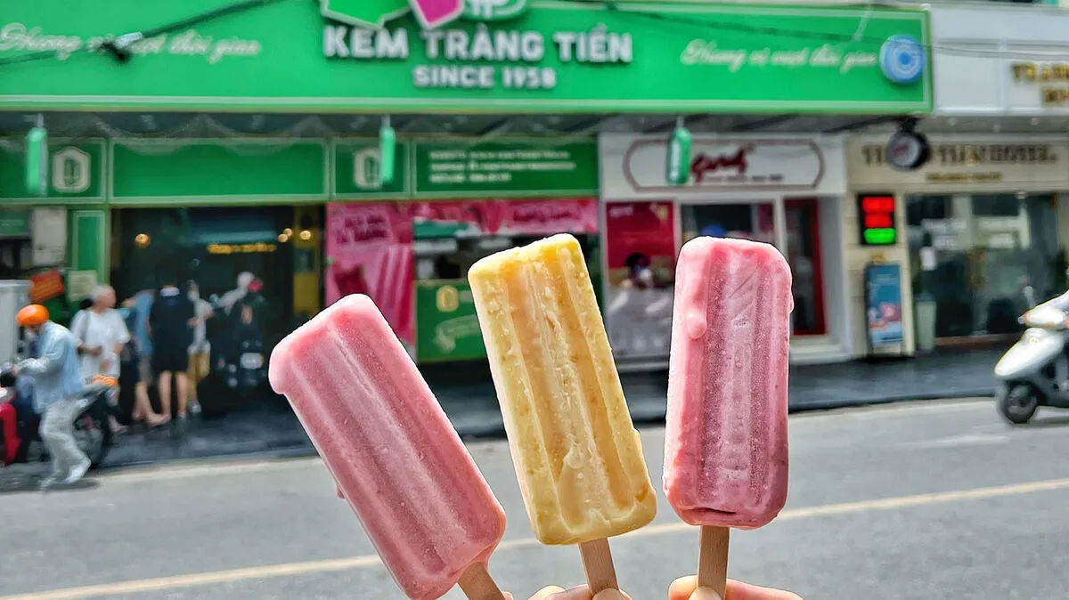 Kem tràng tiền món ăn vặt tuổi thơ của nhiều người