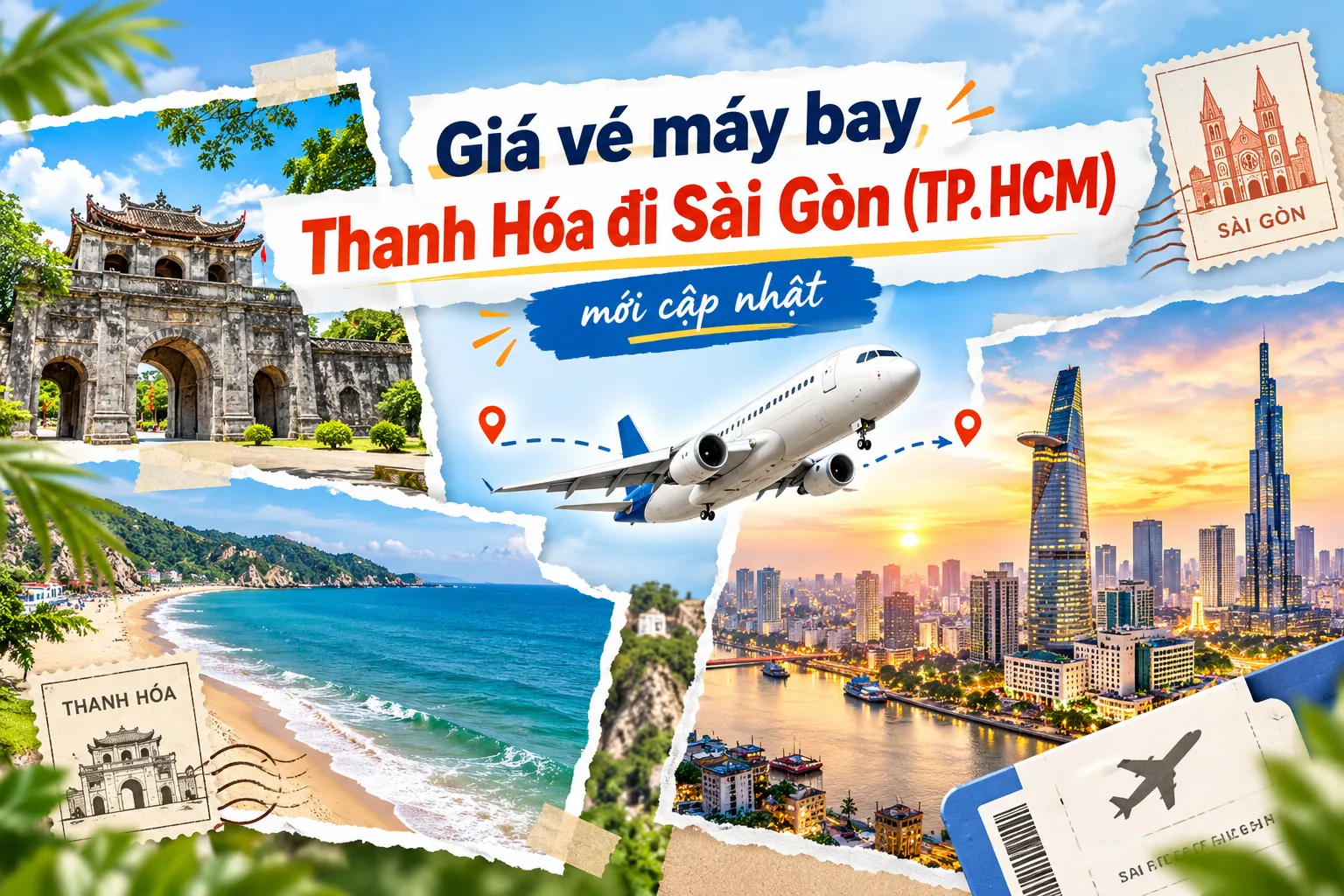 Giá vé máy bay Thanh Hóa đi Sài Gòn (TP. HCM) mới cập nhật