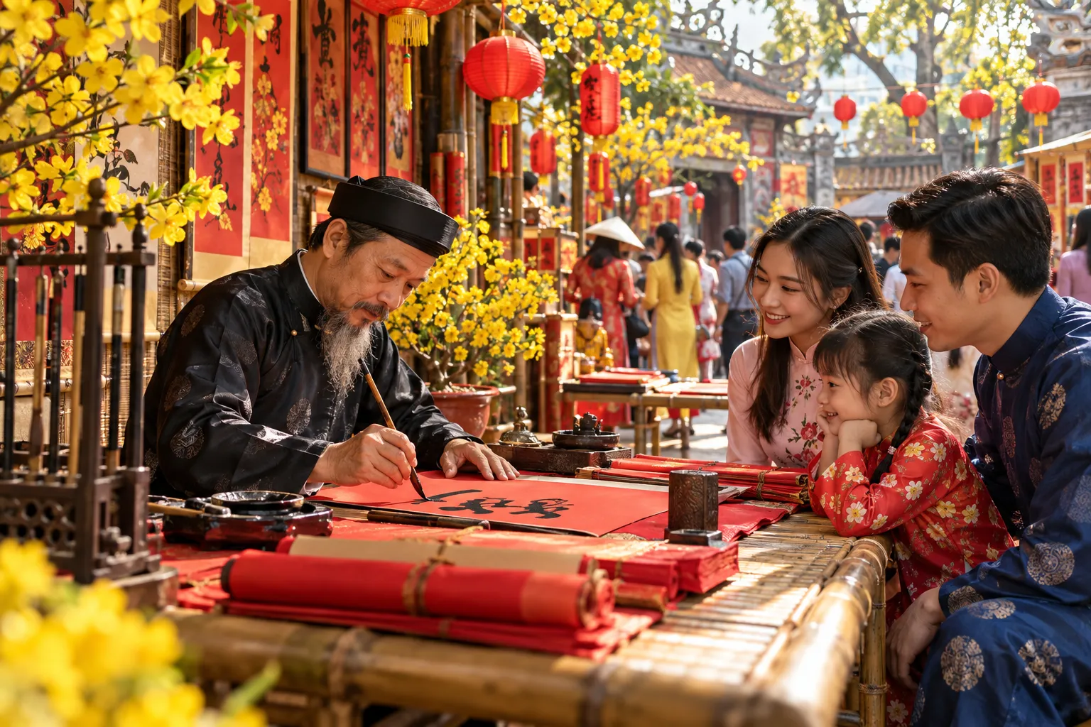 Xin chữ ở phố Ông Đồ