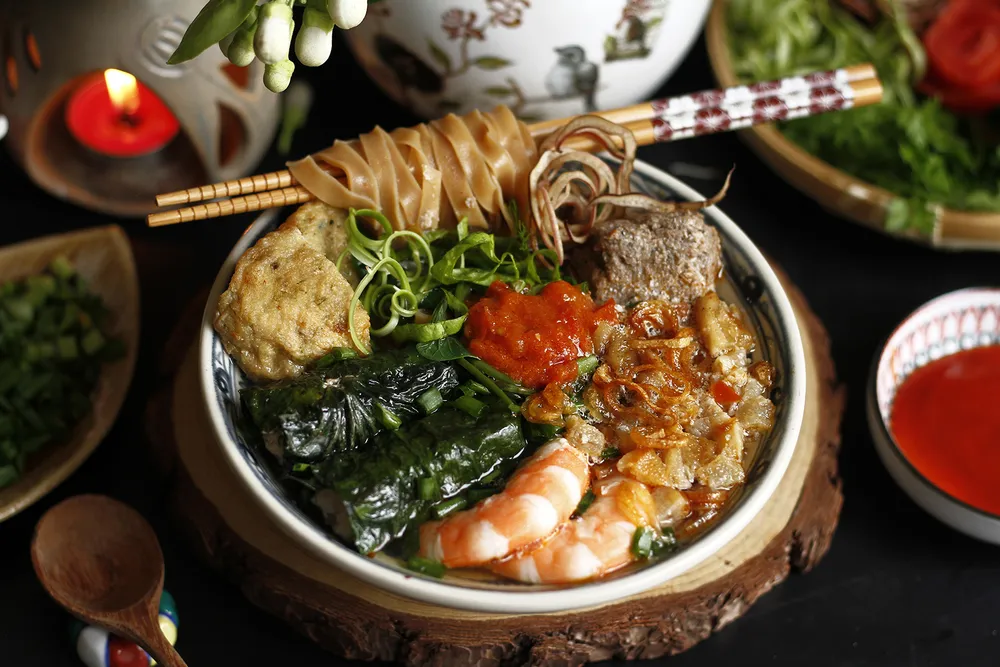 Bánh đa cua mang hương vị vô cùng lôi cuốn