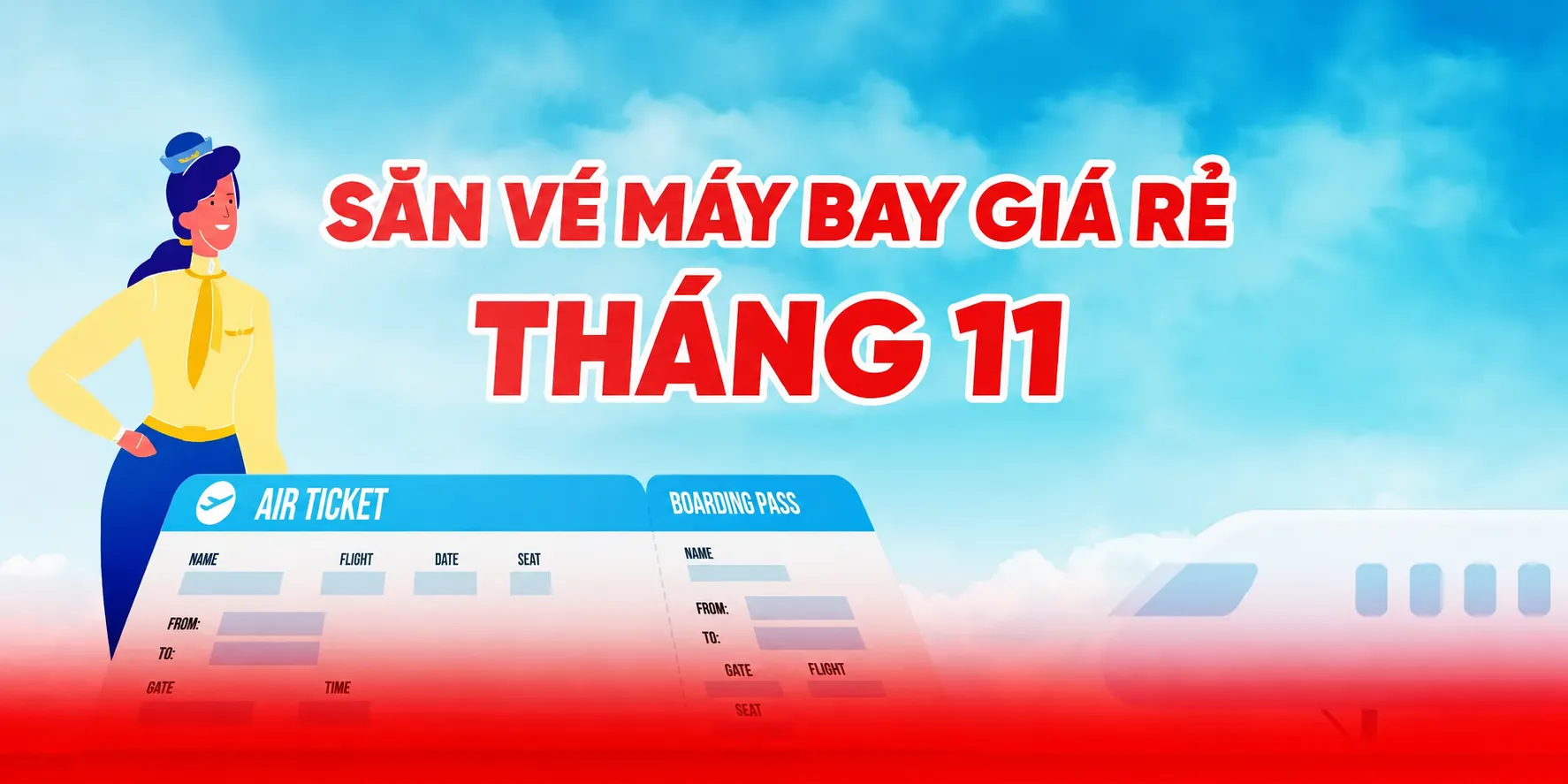 Săn vé máy bay giá rẻ tháng 11