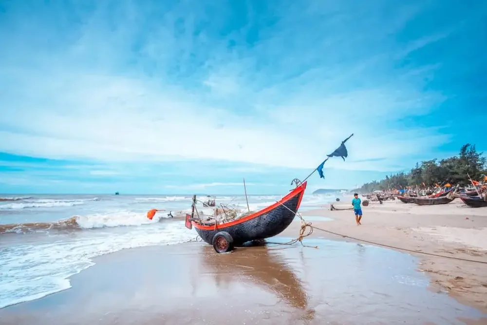 Biển Hải Tiến vẫn còn giữ được vẻ đẹp nguyên sơ