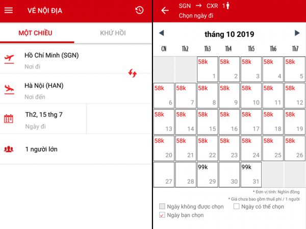 App vé máy bay chuyên nghiệp, tiện lợi