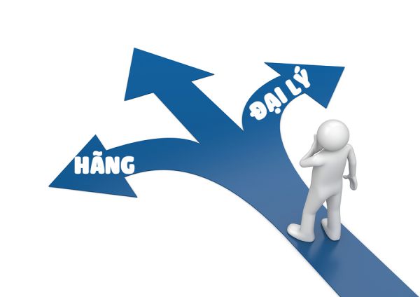 mua vé trên hãng hay ở đại lý vé máy bay