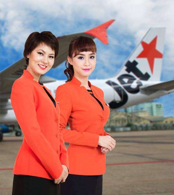 Đội ngũ tiếp viên xinh đẹp, nhiệt tình của Jetstar