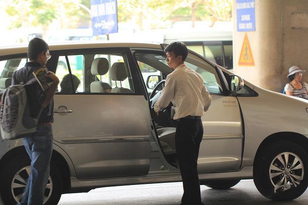 Xe taxi tại sân bay Chu Lai