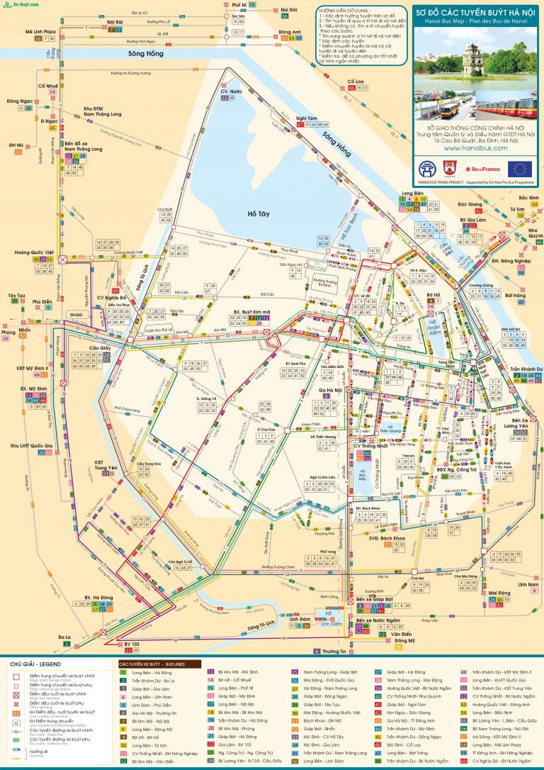 bản đồ du lịch hà nội