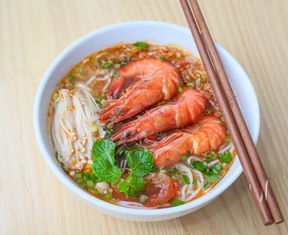 Bún tôm Châu Trúc dân dã mà nức lòng du khách