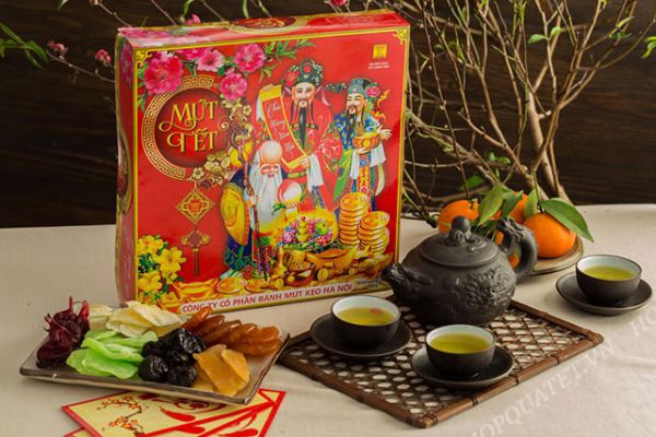 Khay bánh kẹo tượng trưng cho sự giàu có