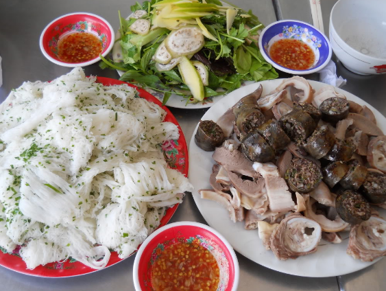 Bánh hỏi lòng heo