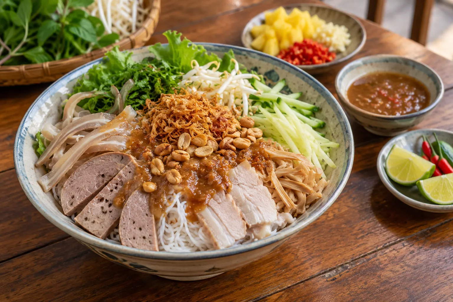 Bún mắm nêm Bà Thuyên