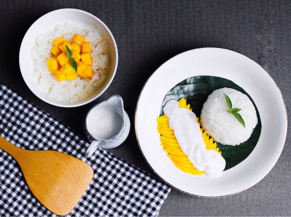 Xôi xoài Thái Lan - món ăn nổi tiếng của xứ sở chùa Vàng