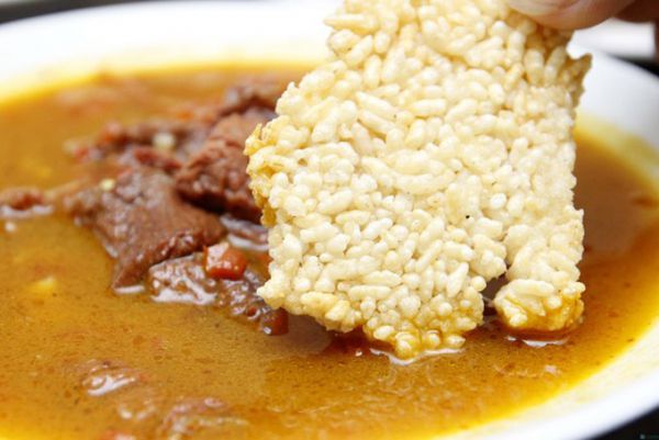 Cơm cháy thịt dê - Đặc sản Ninh Bình