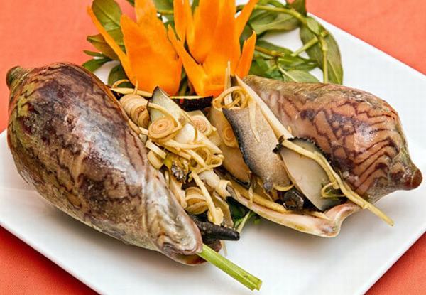 Đến Kỳ Co cũng đừng quên thưởng thức các món ăn được chế biến từ ốc