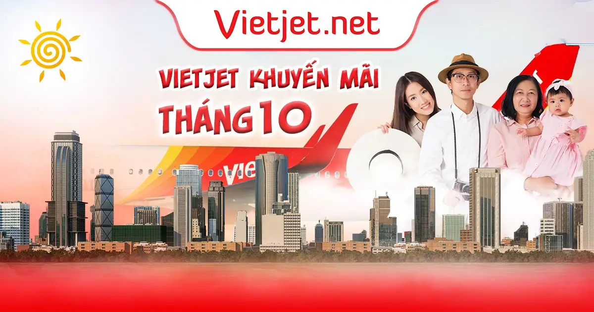 Vietjet khuyến mãi tháng 10