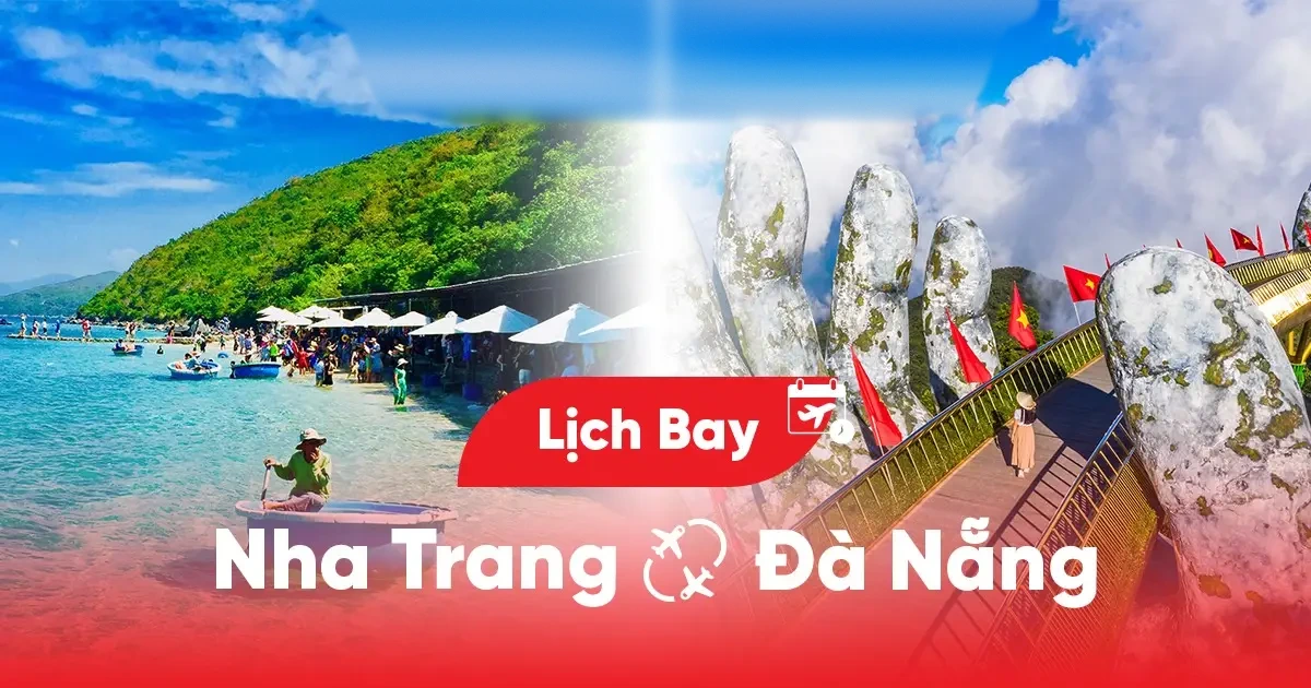 Lịch bay Nha Trang đi Đà Nẵng hôm nay