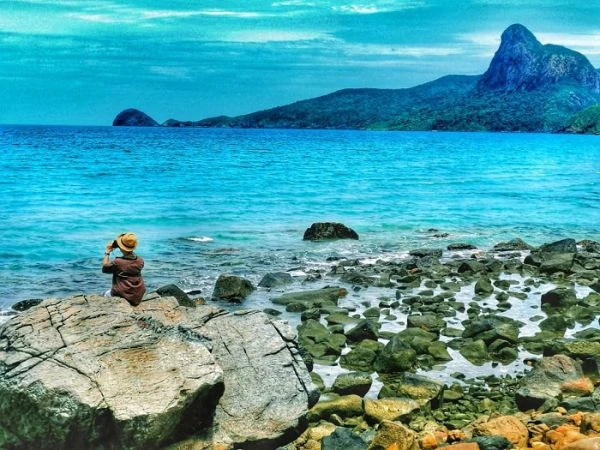Bãi Nhát “background sống ảo” lý tưởng của khách du lịch