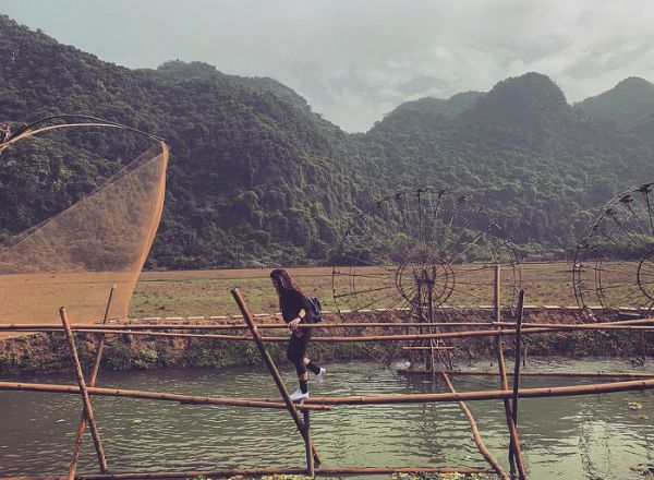Khung cảnh bình yên nơi làng chài Việt Hải
