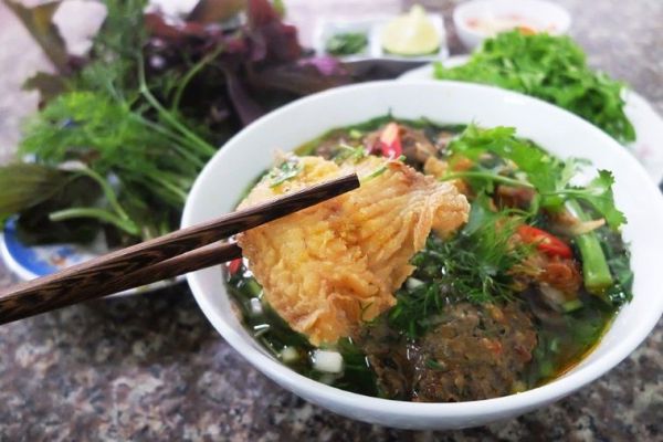 Bánh đa cá rô Ninh Bình thơm ngon, hấp dẫn