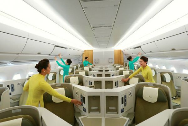 Khoang Business của Vietnam Airlines(Ảnh: Internet)