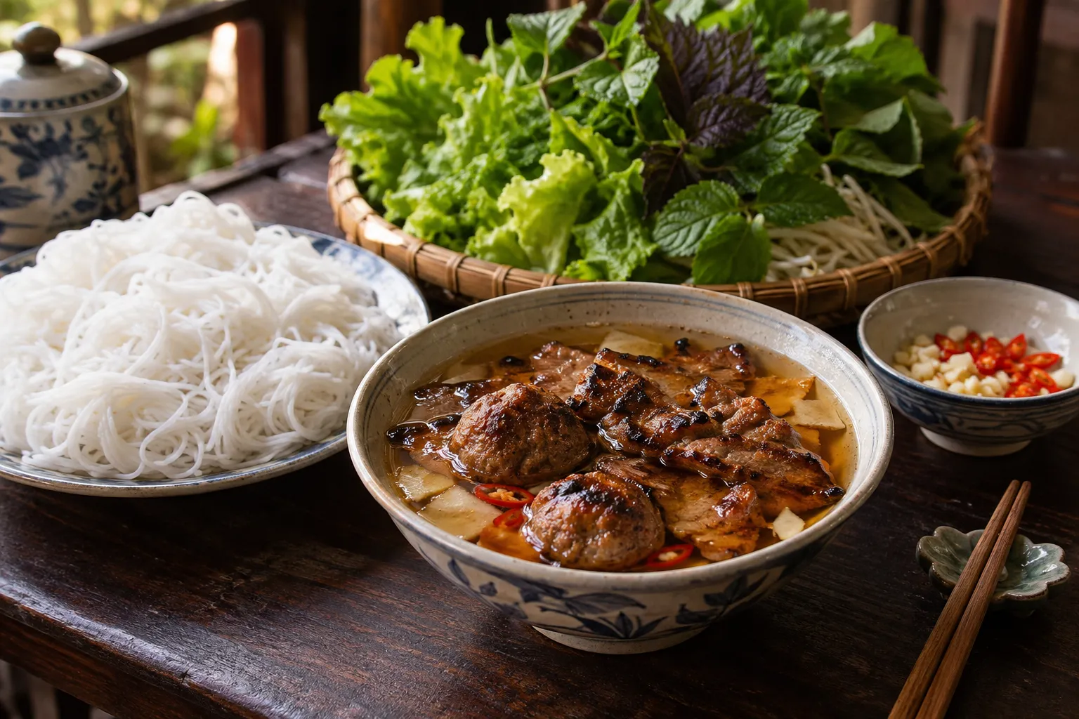 Bún chả Hà Nội món ăn rất được lòng du khách