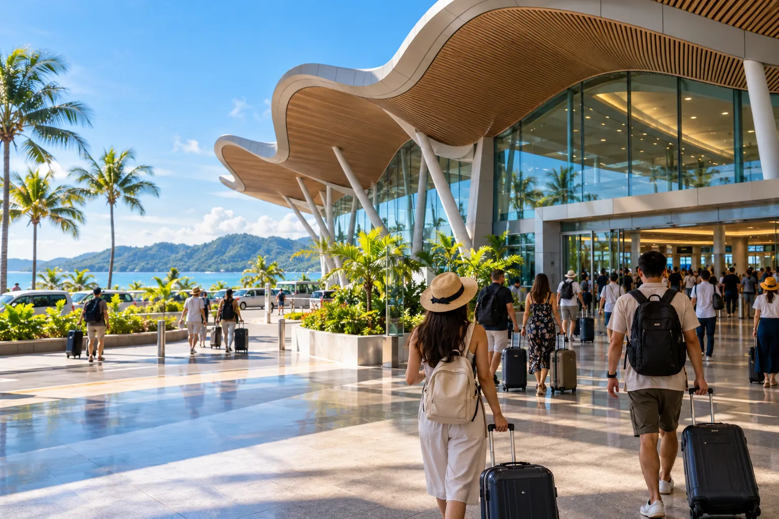 Sân bay Phú Quốc với không gian hiện đại và thoáng đãng