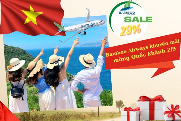 Bamboo Airways khuyến mãi mừng Quốc khánh 2/9