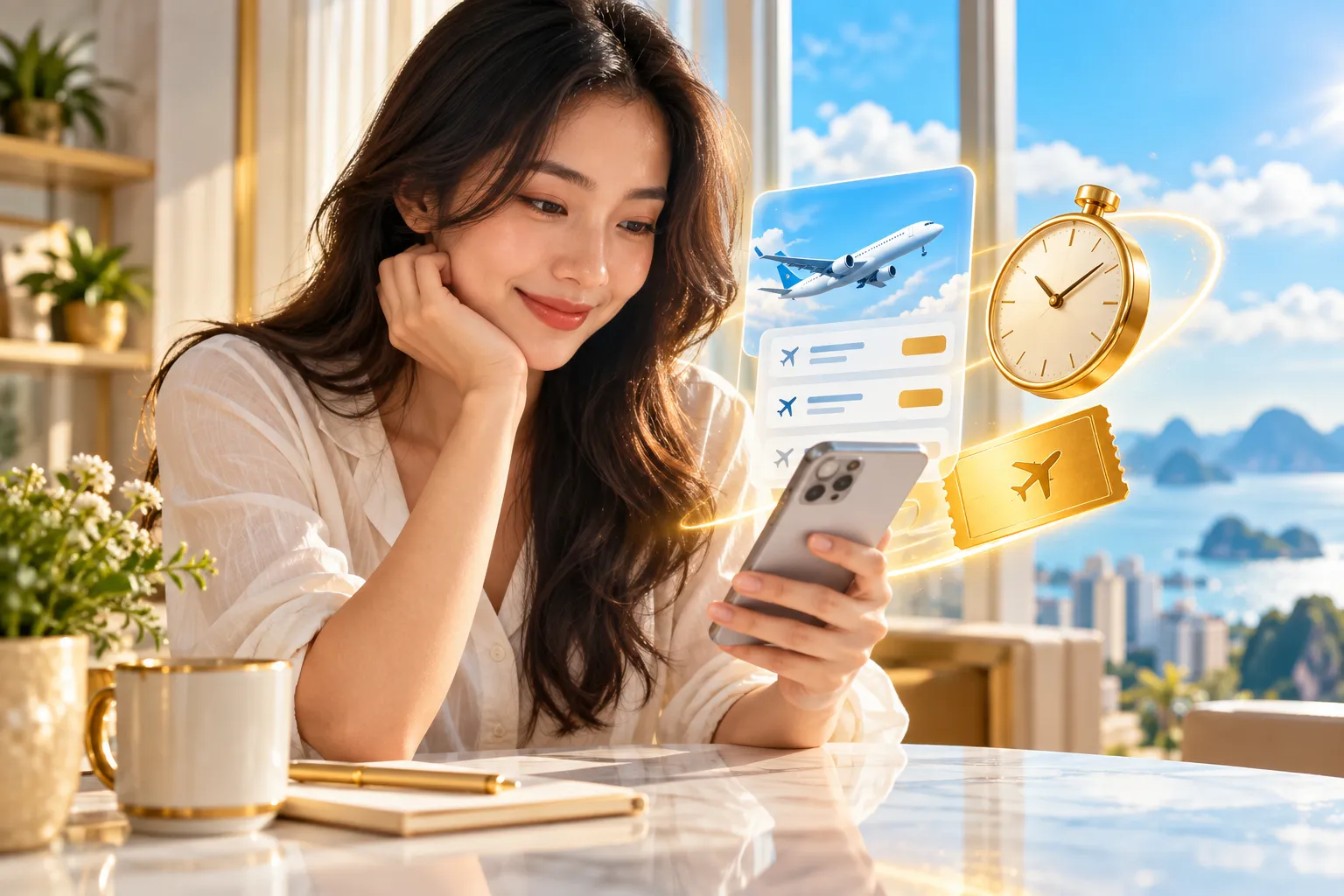 Săn vé máy bay trên điện thoại