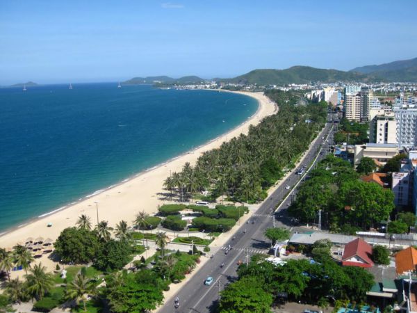 Biển Tuy Hoà nhìn từ trên cao