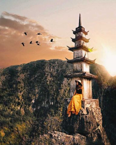Góc chụp hình ảo diệu tại Hang Múa Ninh Bình