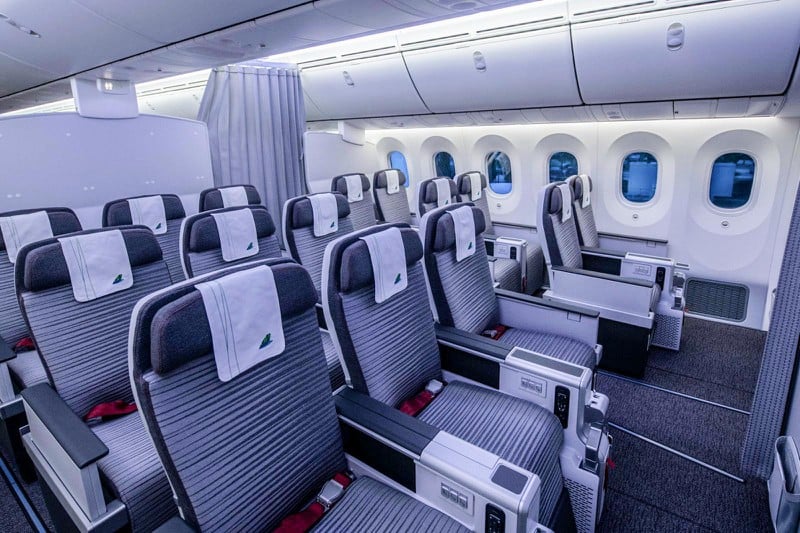 Ghế ngồi của hạng vé Bamboo Premium của Bamboo Airways