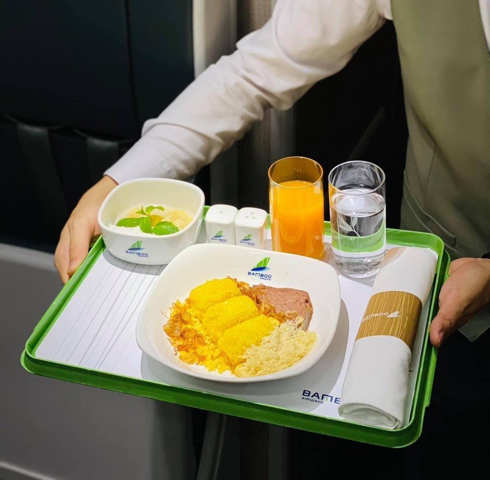 Suất ăn trên máy bay Bamboo Airways
